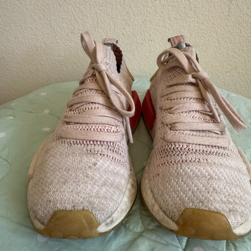 Adidas NMD_R1 STLT Primeknit 'Linen' CQ2030 Women’s Size 6.5